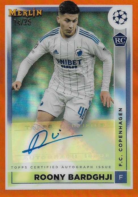 Roony Bardghji
Auto Orange Refractor /25
card no. AC-RB